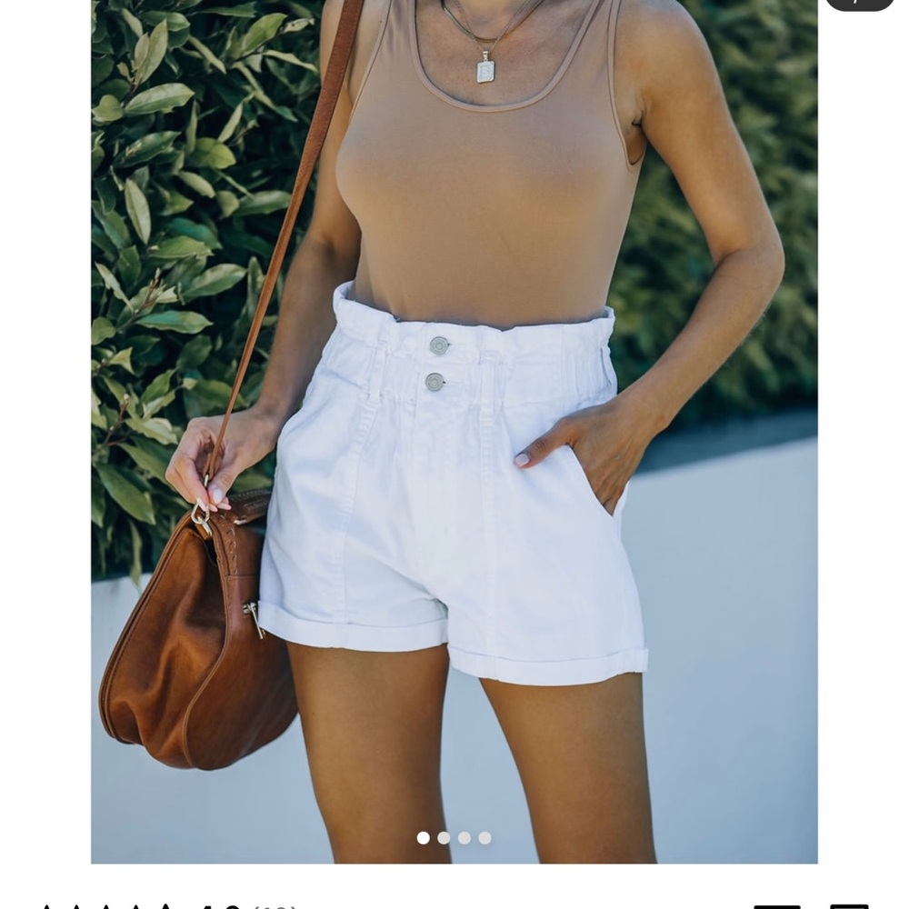 NWT Highrise Denim Paperbag Shorts